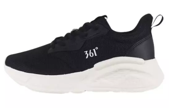 Кроссовки женские с низким верхом, черный/белый 361°