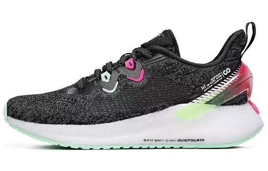 Кроссовки женские с низким верхом, черный/розовый 361°