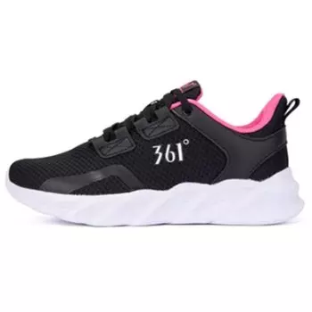 Кроссовки женские с низким верхом, черный/розовый 361°
