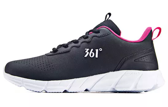 Кроссовки женские с низким верхом, черный/розовый 361°