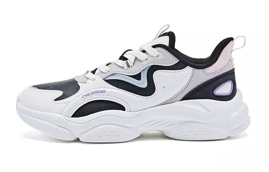 Кроссовки женские с низким верхом цвета слоновой кости/облако-розовый Qiaodan