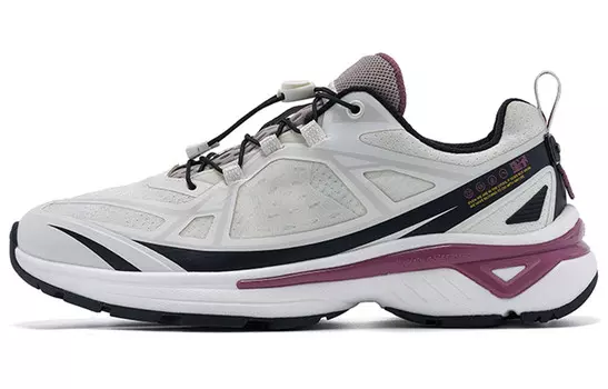 Кроссовки женские с низким верхом цвета слоновой кости, сакура, фиолетовый Qiaodan