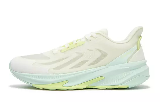 Кроссовки женские с низким верхом Feather белые/освежающе-зеленые 361°