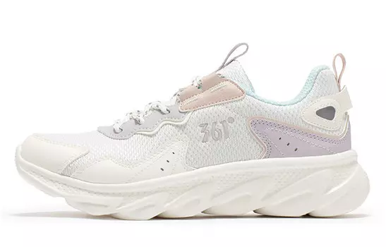 Кроссовки женские с низким верхом Feather белый/светло-фиолетовый 361°