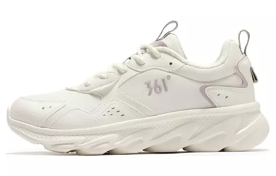 Кроссовки женские с низким верхом Feather белый/светло-фиолетовый 361°