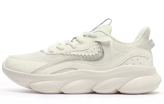 Кроссовки женские с низким верхом Feathers белые/серебристо-белые 361°