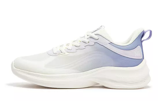 Кроссовки женские с низким верхом Feathers белые/слегка виноградно-фиолетовые 361°