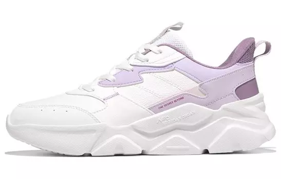 Кроссовки женские с низким верхом из легкой целлюлозы, фиолетово-белый 361°