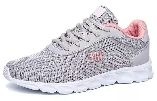 Кроссовки женские с низким верхом, корень лотоса/пудра сладкого персика 361°, светло-серый