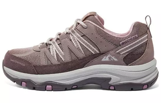 Кроссовки женские с низким верхом коричневые/розовые Skechers