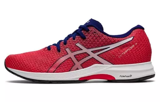 Кроссовки женские с низким верхом, красные/белые Asics