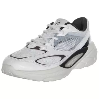 Кроссовки женские с низким верхом микрокристаллические белый/орто-черный Erke