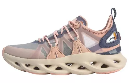 Кроссовки женские с низким верхом оранжевого цвета Lining