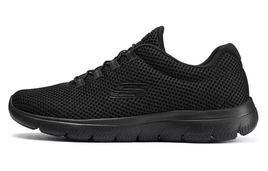 Кроссовки женские с низким верхом, полностью черные Skechers