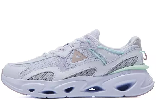 Кроссовки женские с низким верхом, размер Large, белые/светло-фиолетовые Peak