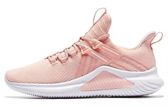 Кроссовки женские с низким верхом розовые/белые Qiaodan