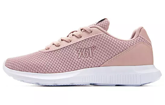 Кроссовки женские с низким верхом розовый/белый 361°