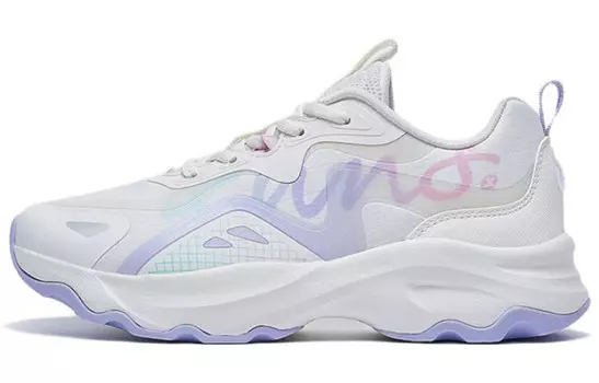 Кроссовки женские с низким верхом Sail White / Arctic Peach Pink / Snow Purple Xtep