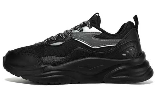 Кроссовки женские с низким верхом, серебряный Erke, цвет Positive black/bright silver