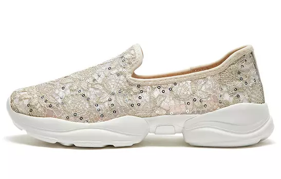 Кроссовки женские с низким верхом, серебряный Joy&Mario