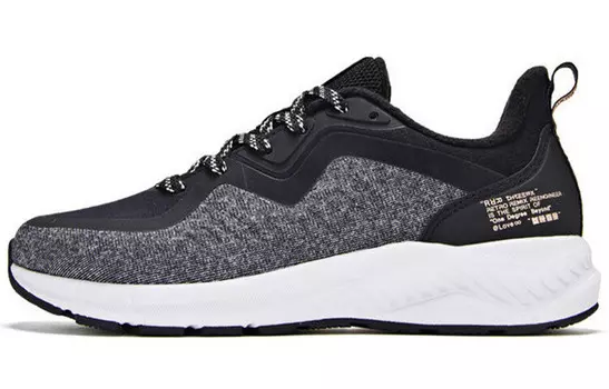 Кроссовки женские с низким верхом серо-черный 361°