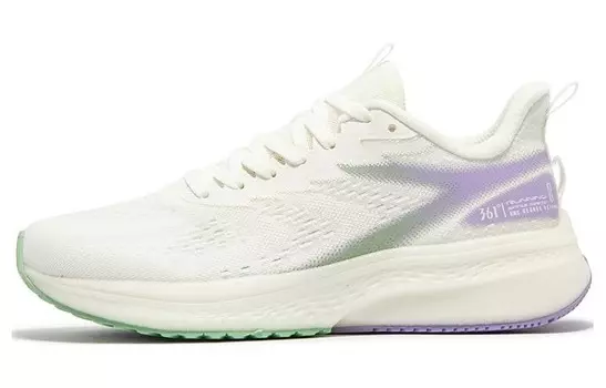 Кроссовки женские с низким верхом серо-фиолетовые 361°