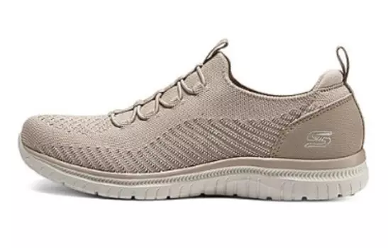Кроссовки женские с низким верхом, серо-коричневые Skechers