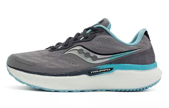 Кроссовки женские с низким верхом серые/белые/синие Saucony