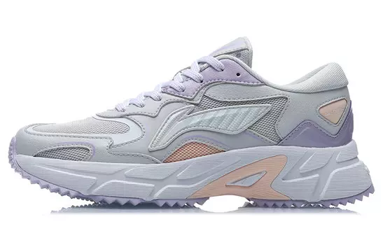 Кроссовки женские с низким верхом серые/фиолетовые Lining