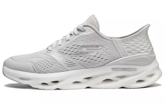 Кроссовки женские с низким верхом серые/серебристые Skechers