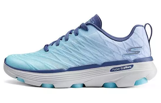 Кроссовки женские с низким верхом, синие/зеленые Skechers