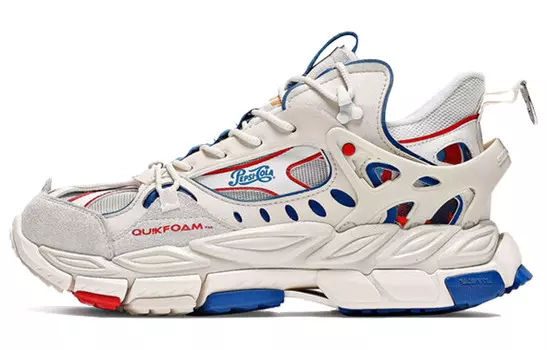 Кроссовки женские с низким верхом, синий/белый 361°