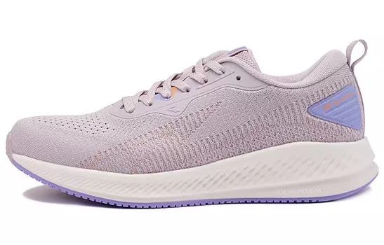 Кроссовки женские с низким верхом, светло-целлюлозные, фиолетовые/дынно-оранжевые 361°