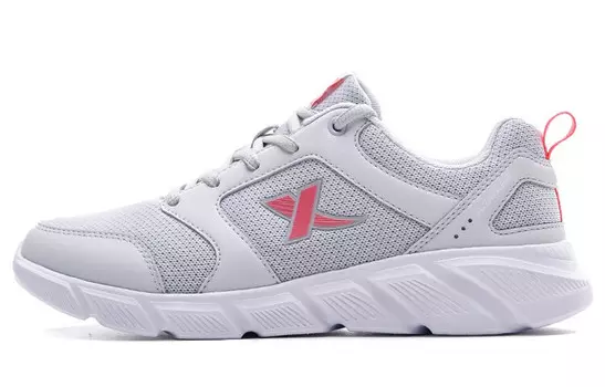 Кроссовки женские с низким верхом светло-серо-красные Xtep