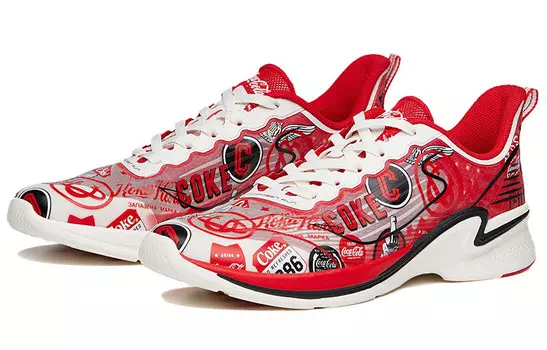 Кроссовки женские с низким верхом University Red/Iron White/Black Anta