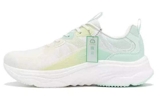 Кроссовки женские с низким верхом, зеленые/белые Xtep