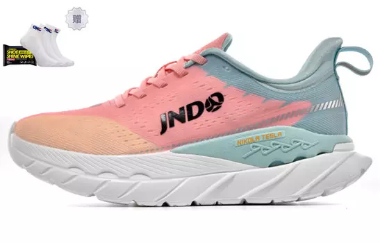 Кроссовки женские с низким верхом зеленый/красный Jndo