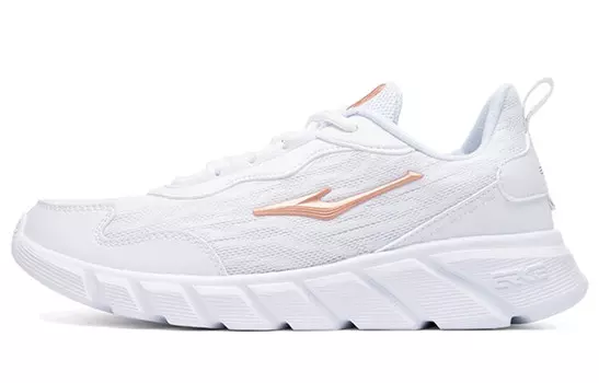 Кроссовки женские с низким верхом, золотистые Erke, белый