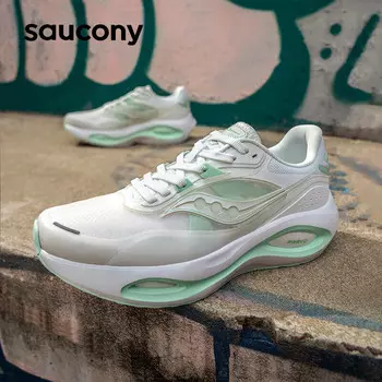 Кроссовки женские Saucony Firebird 3 амортизирующие, белый / зеленый