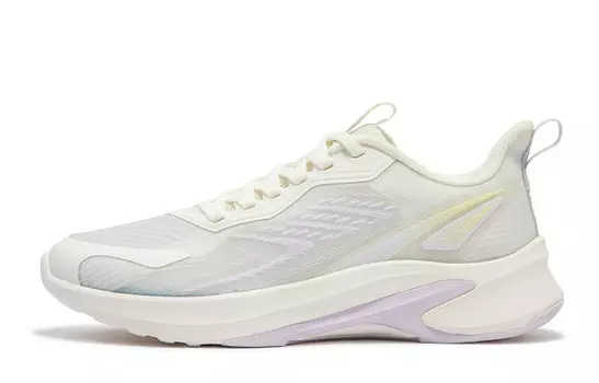 Кроссовки женские Sharp Teeth с низким верхом Feathers, белый/слегка виноградно-фиолетовый 361°