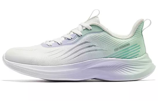 Кроссовки женские Sigh 4.0 с низким верхом, фиолетовый/зеленый Qiaodan