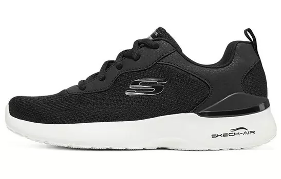 Кроссовки женские Skech-Air Dynamight Lifestyle с низким верхом, черные/белые Skechers