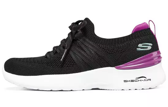 Кроссовки женские Skech-Air Dynamight Lifestyle с низким верхом, черные/фиолетовые Skechers