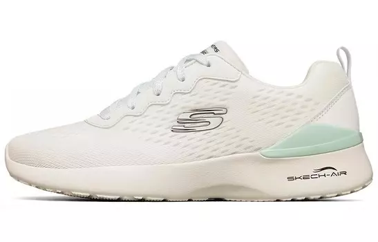 Кроссовки женские Skech-Air Dynamight Low-top Белые/зеленые Skechers