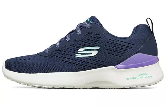 Кроссовки женские Skech-Air Dynamight с низким верхом, темно-синие/фиолетовые Skechers