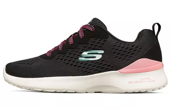 Кроссовки женские Skech-Air Dynamight с низким верхом, черные/розовые Skechers