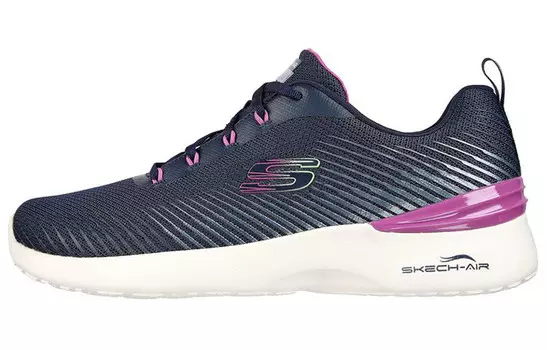 Кроссовки женские Skech-Air Dynamight с низким верхом, черные/фиолетовые Skechers