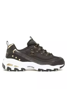 Кроссовки женские Skechers комбинированные на платформе, черный