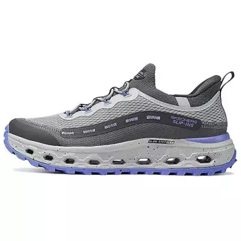 Кроссовки женские Slip Ins с низким верхом серые/фиолетовые Skechers