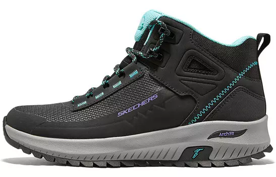 Кроссовки женские среднего размера, цвет черный/синий Skechers